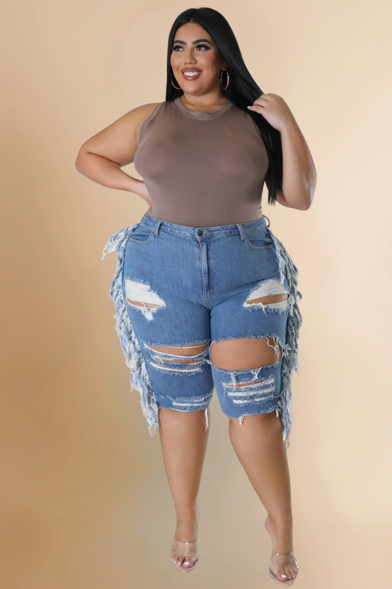 Drama Denim Capris