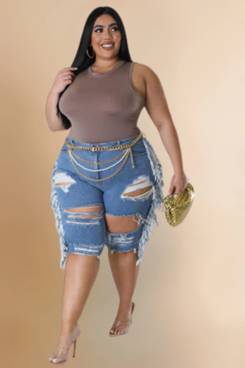 Drama Denim Capris