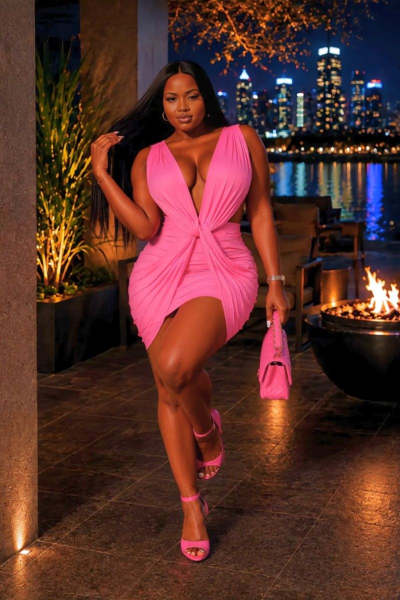 Mini Temptation Dress - Pink