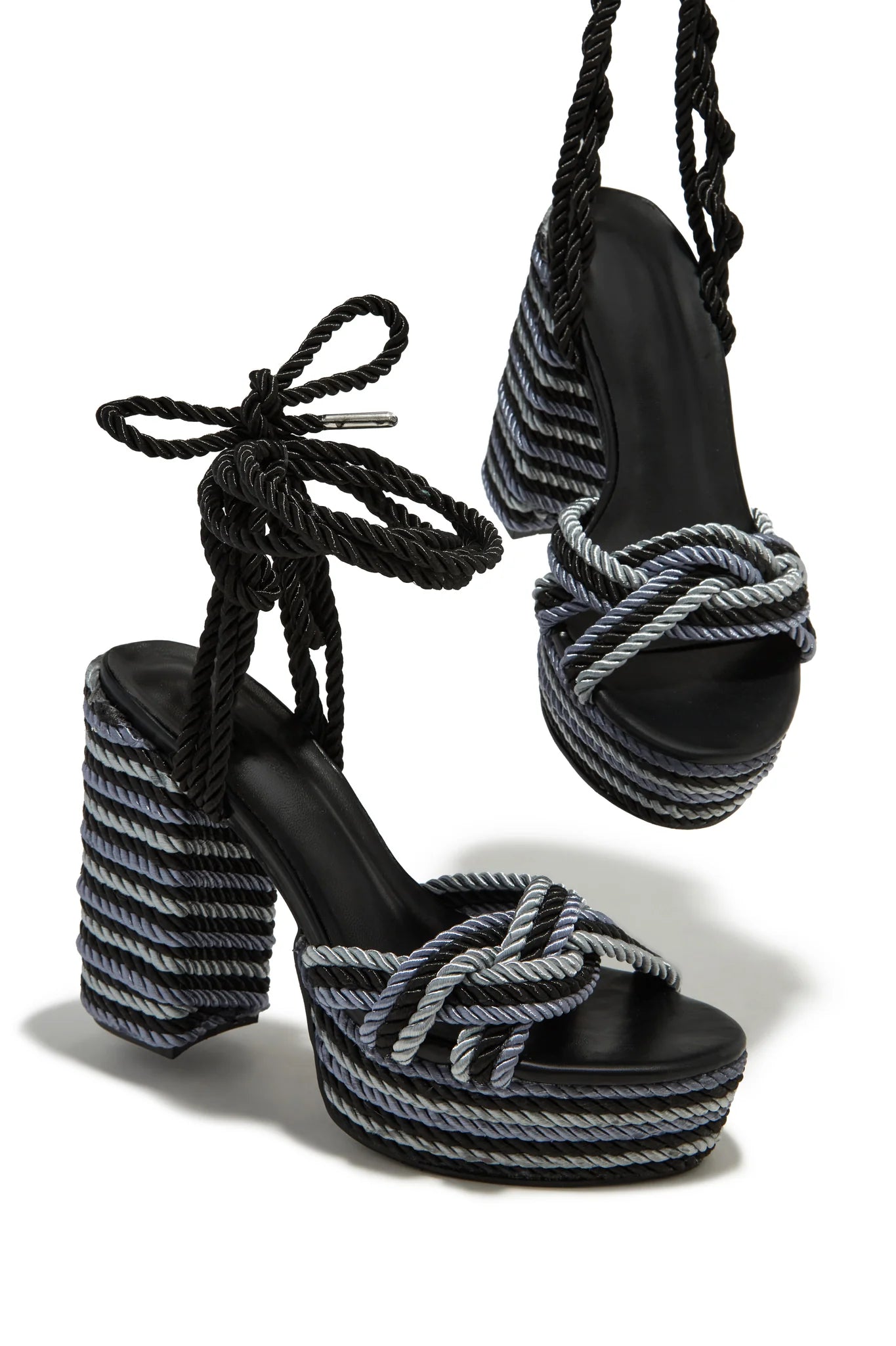 Siren Rope Heel - Black