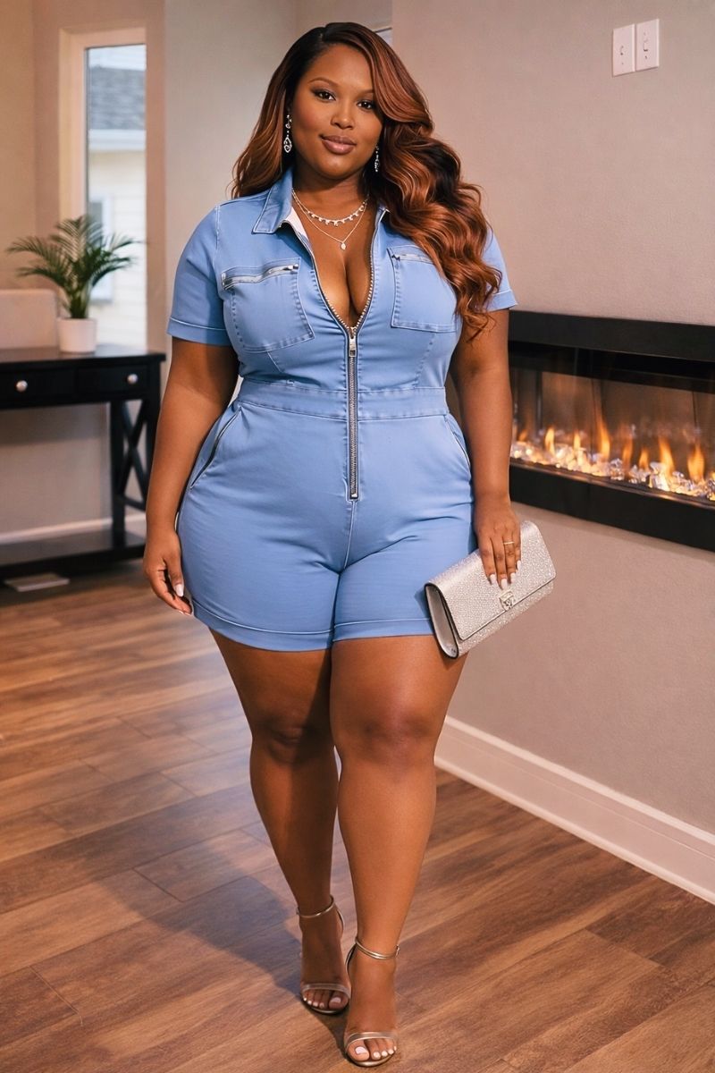 Blue Dominion Romper