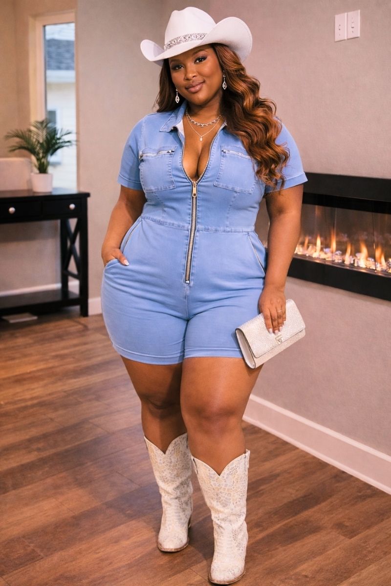 Blue Dominion Romper