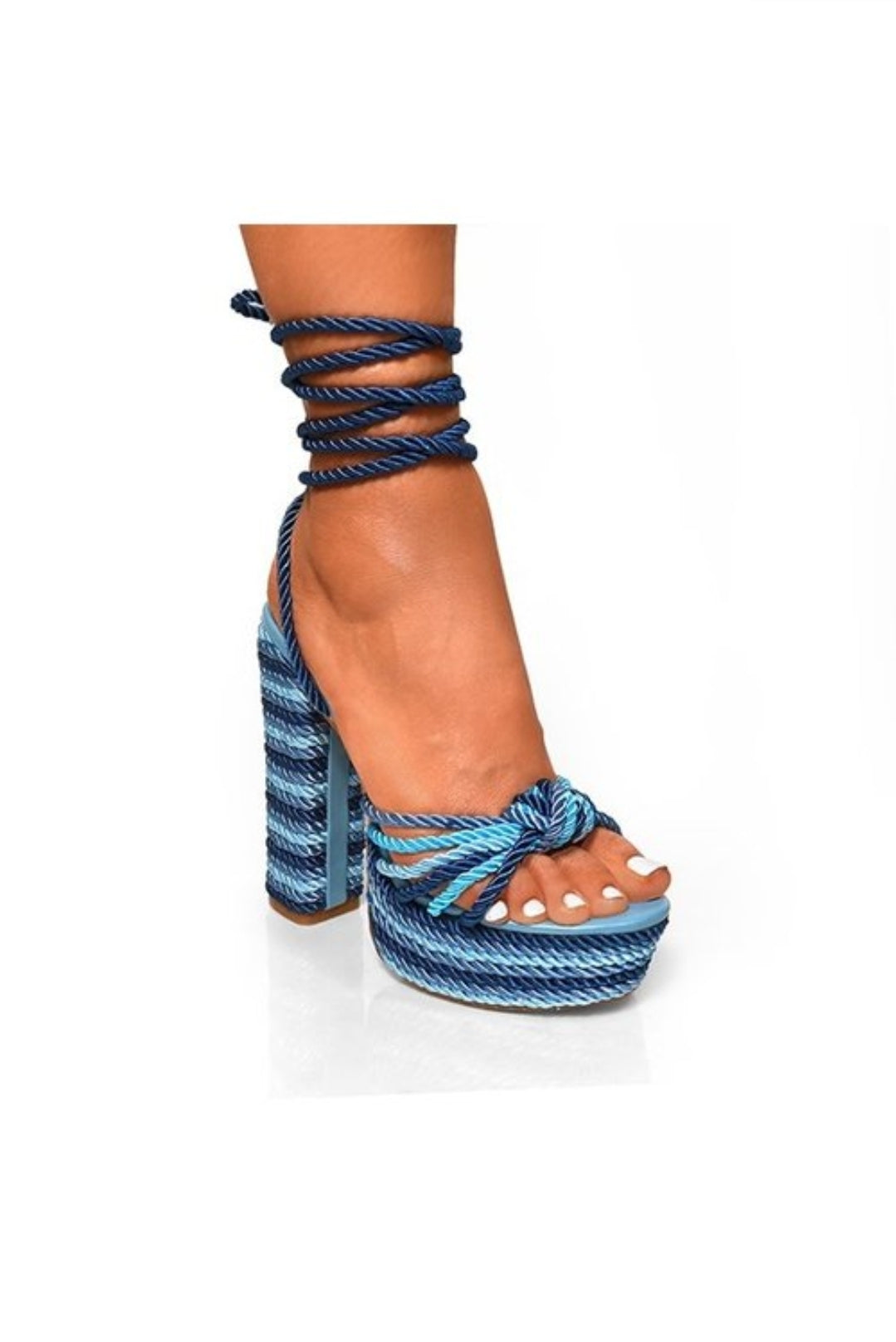 Siren Rope Heel - Blue