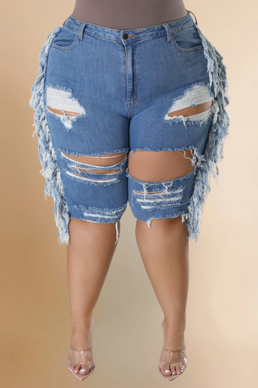 Drama Denim Capris