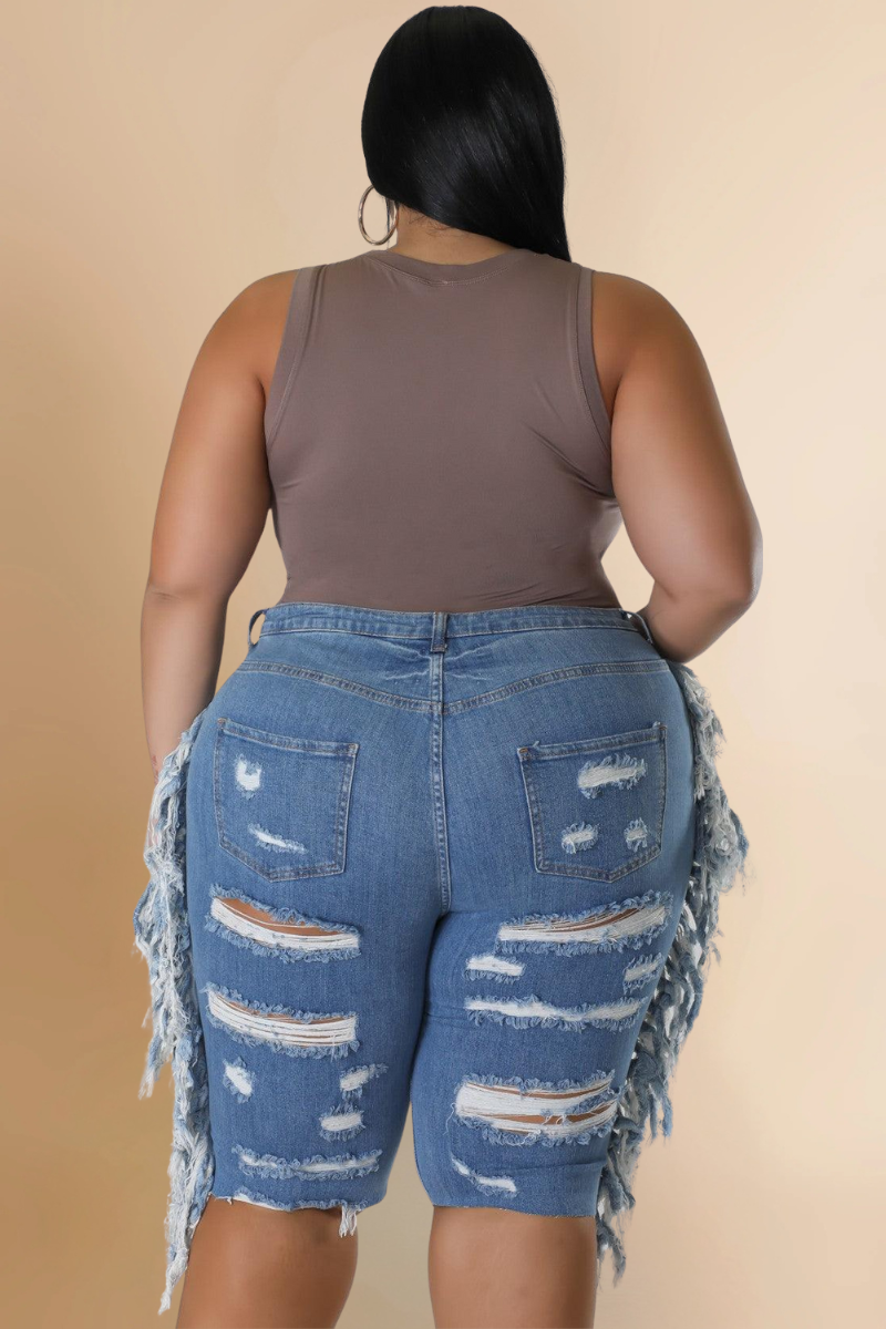 Drama Denim Capris