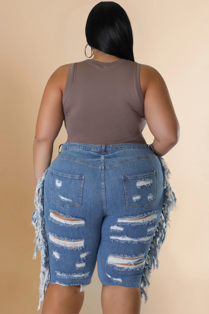 Drama Denim Capris