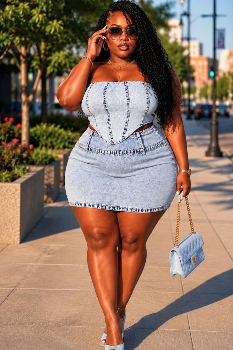 No Apologies Denim Set
