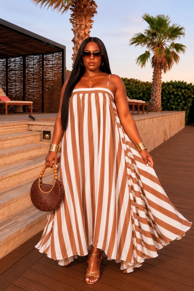 Côte D’Luxury Dress - Brown