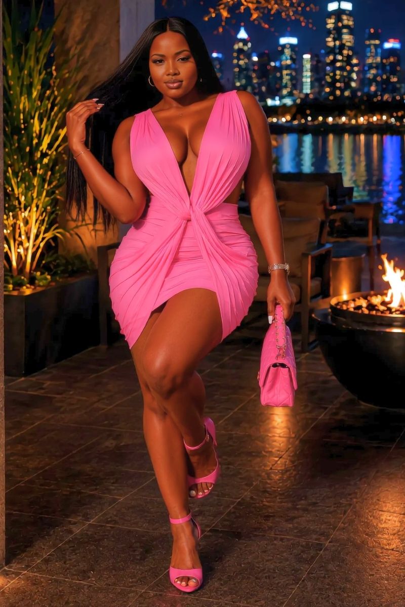 Mini Temptation Dress - Pink