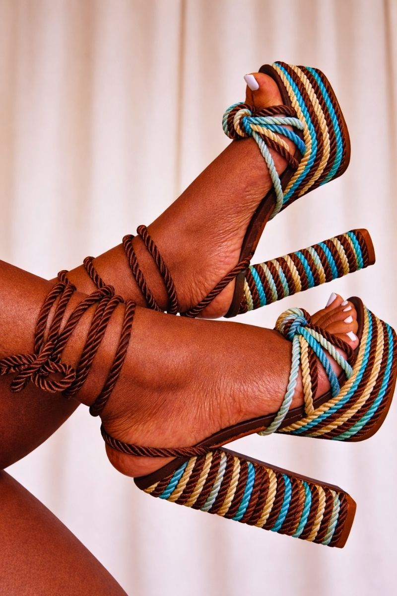 Siren Rope Heel - Brown
