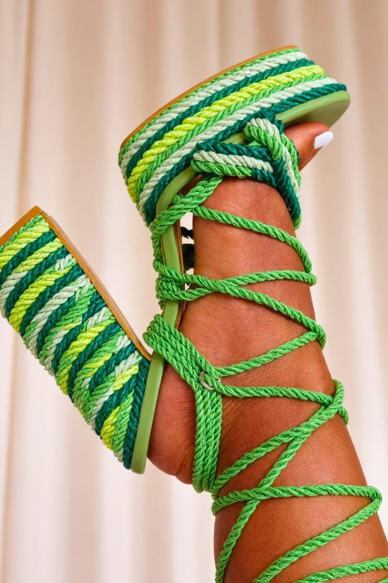 Siren Rope Heel - Green