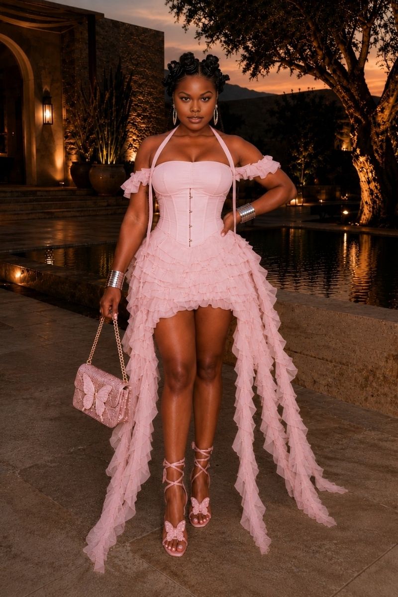Fatal Attraction Dress - Pink