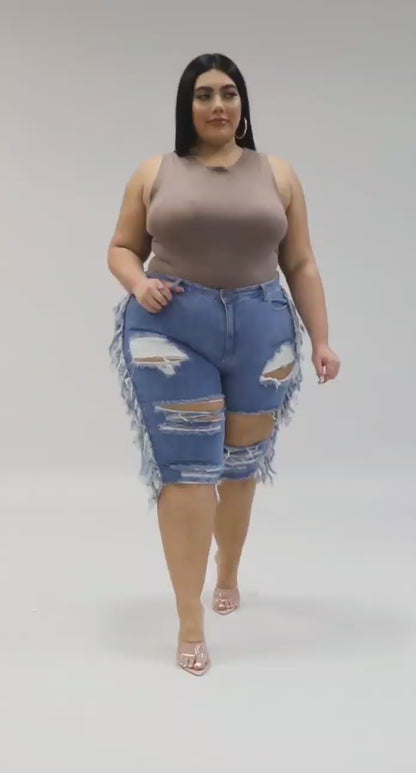 Torn Up Capris