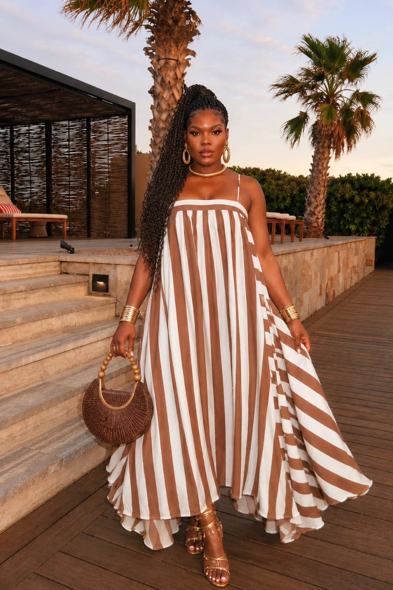 Côte D’Luxury Dress - Brown