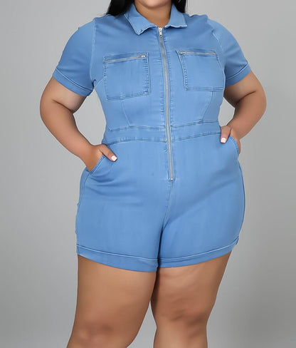 Hug My Curves Romper - SacredQueendomPlustique