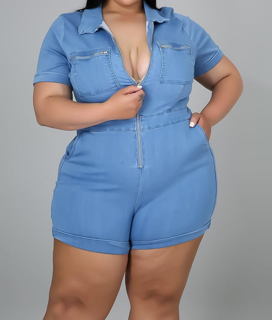 Hug My Curves Romper - SacredQueendomPlustique