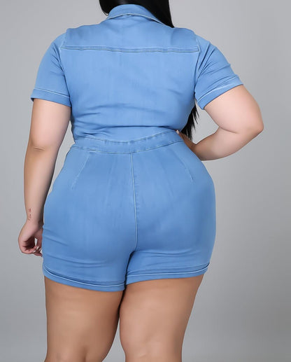 Hug My Curves Romper - SacredQueendomPlustique